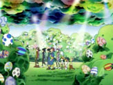 The DigiDestined arrive at the Village of Beginnings