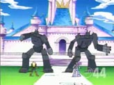 Agunimon and Logomon battle the ShadowToyAgumon