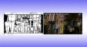 Storyboard Comparison for the Morrocan Bazarr scene